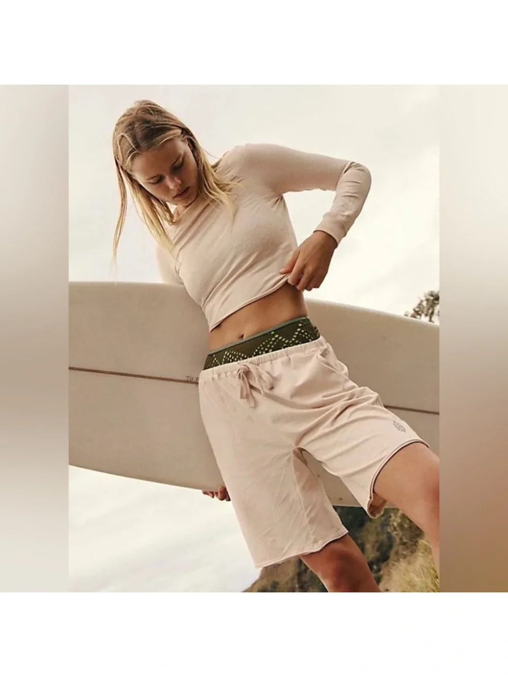 FREE PEOPLE HOT SHOT EASY SET IN LIGHT CREAM* BNWOT